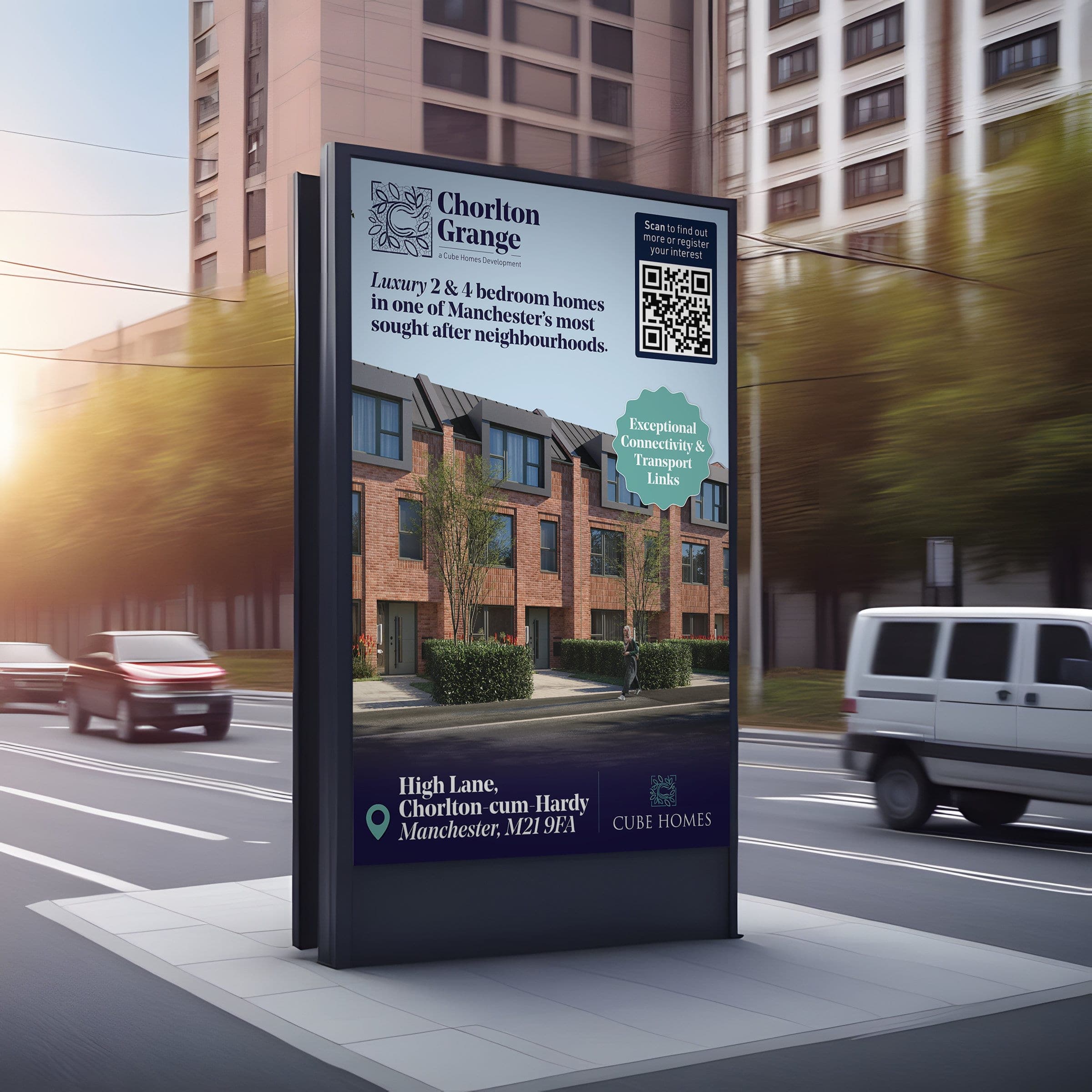 Chorlton Grange digital six-sheet: luxury homes in one of Manchester’s most sought-after neighbourhoods