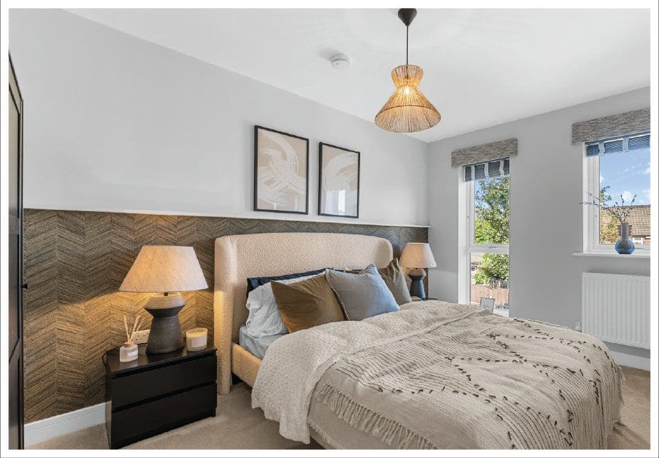 Showhome photography: main bedroom